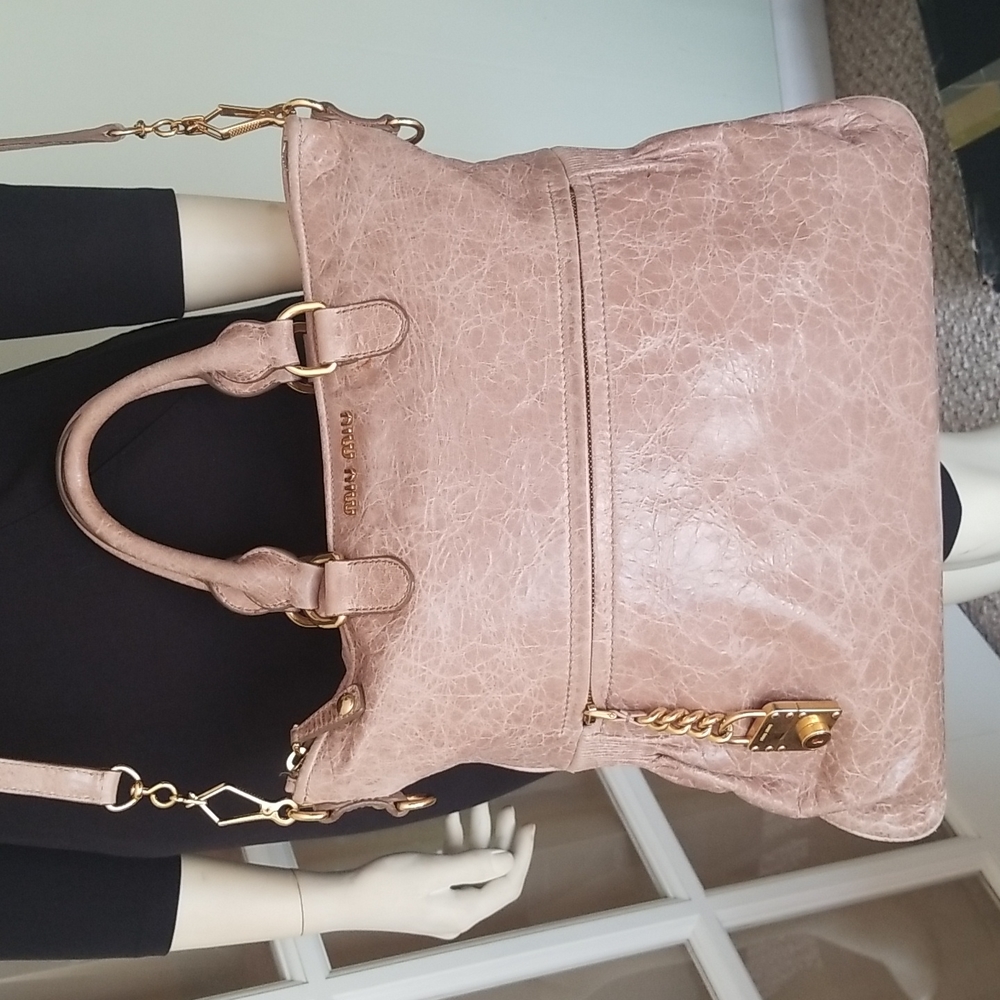 Miu Miu Padlock Charm Three Way Bag - Picture 3 of 16